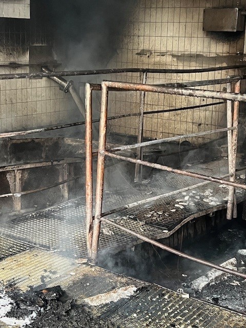 Brand auf dem Firmengelände